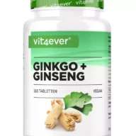 Vit4ever Ginkgo + Ginseng – 365 Comprimés – face avant