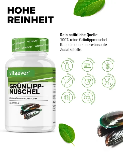Vit4ever <br>Green-lipped mussel - 365 capsules - Image 4