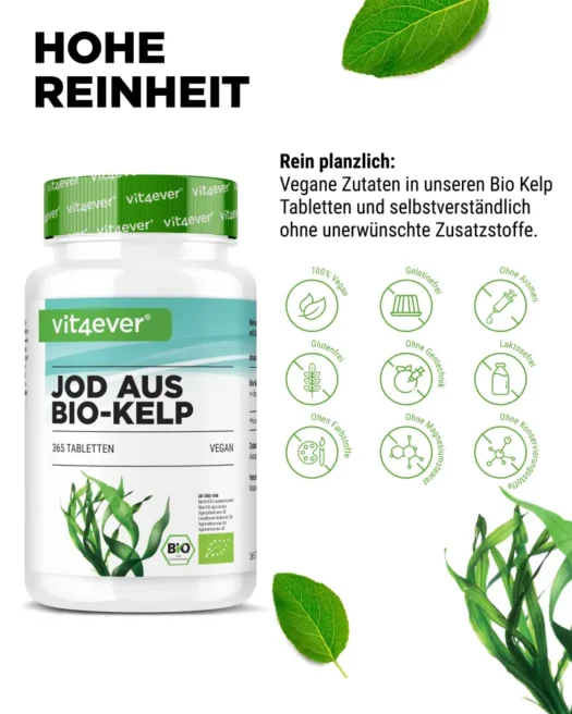 Vit4ever <br>Organic Kelp Extract (natural iodine) - 365 tablets - Image 4