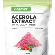 Vit4ever Extrait d’acérola en poudre (vitamine C) – 300 g – face avant
