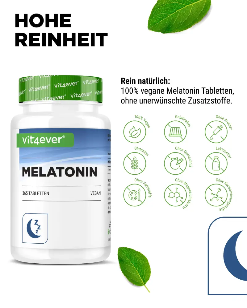 Vit4ever Melatonin – 365 tablets – purity & properties