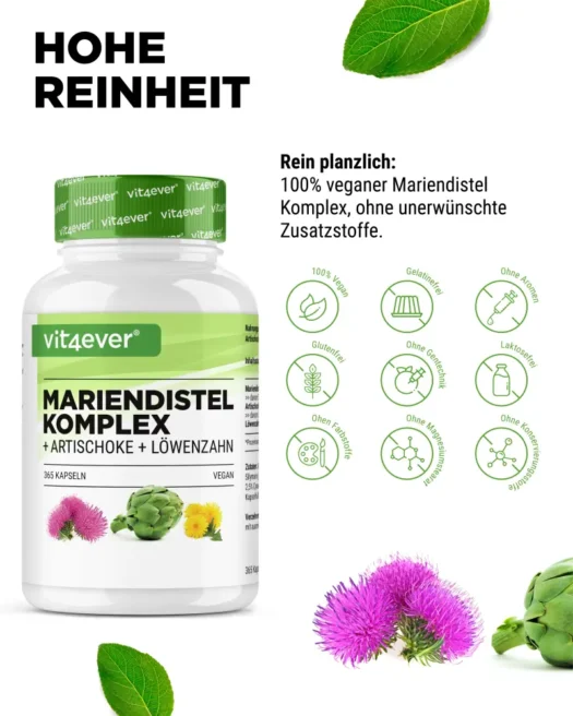 Vit4ever <br>Milk Thistle Complex - 365 capsules - Image 4
