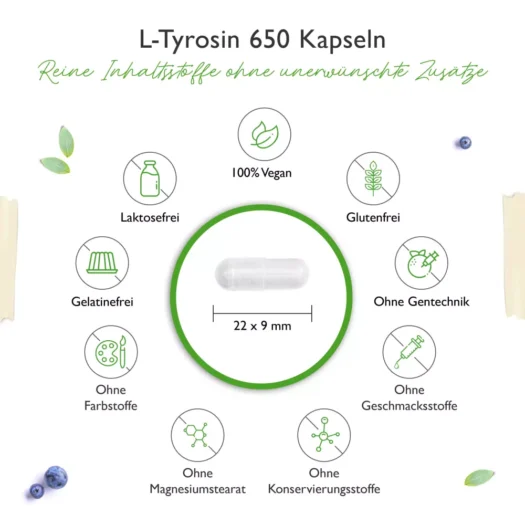 Vit4ever <br>L-Tyrosin - 365 Kapseln – Bild 4