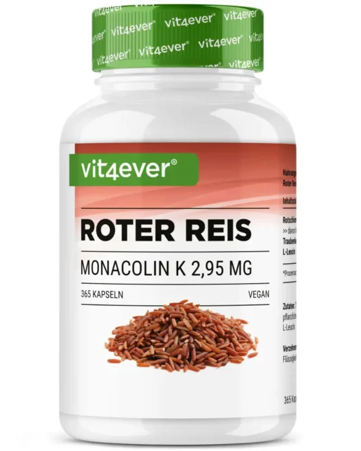 Vit4ever <br>Roter Reis Extrakt - 365 Kapseln