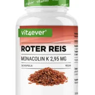 Vit4ever Extrait de riz rouge – 365 gélules – face avant