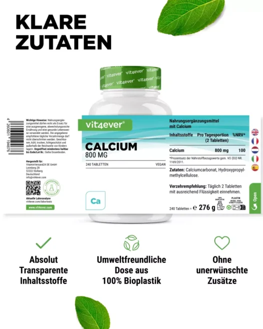 Vit4ever <br>Calcium - different amounts - Image 2