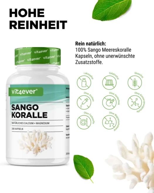 Vit4ever <br>Sango sea coral - 240 capsules - Image 4