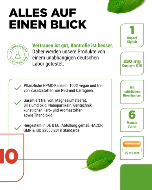 Vit4ever <br>Coenzym Q10 - 180 Kapseln – Bild 5