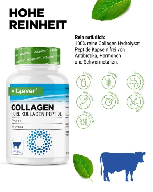 Vit4ever <br>Collagen Peptides - 300 capsules - Image 4