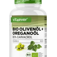 Vit4ever Biologische oregano-olie & olijfolie – 90 capsules – voorkant