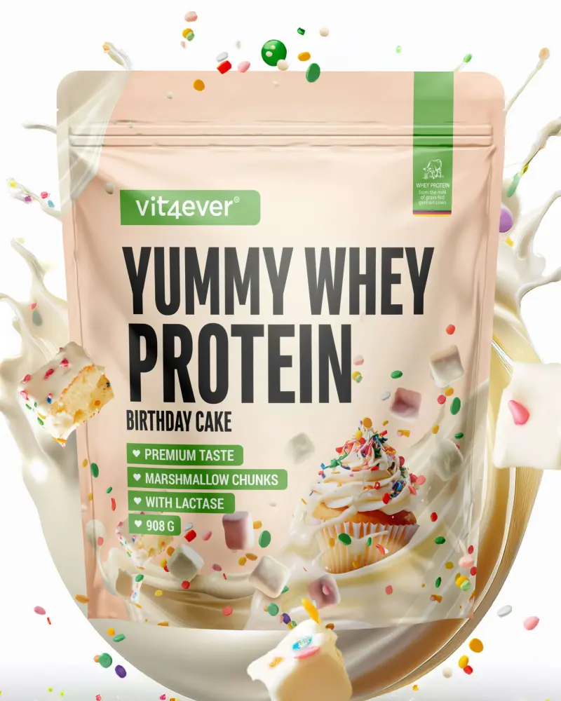 Vit4ever Yummy Whey – verschiedene Sorten – Vorderseite